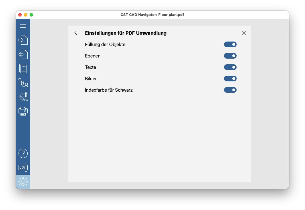 PDF-Konvertierungseinrichtung