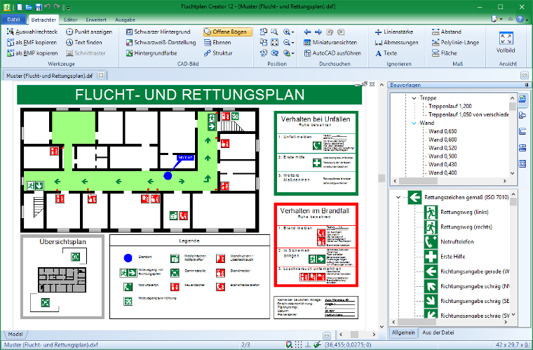  Flucht- und Rettungsplan in Fluchtplan Creator 12