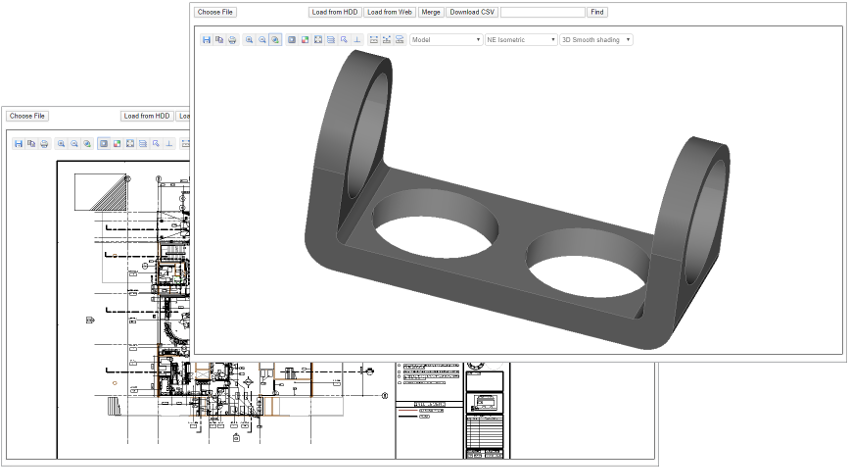 Demoprojekt von Web CAD SDK 14