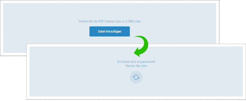 Auswahl und Umwandlung einer Datei