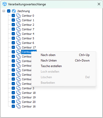Palette Verarbeitungswarteschlange in ABViewer 16.3