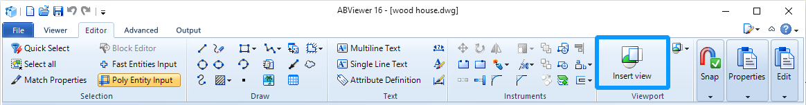 Neues Ansichtfenster in ABViewer 16