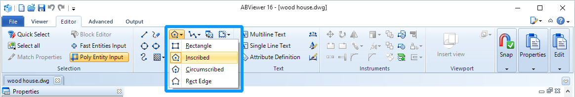 Polygon-Werkzeug in ABViewer 16