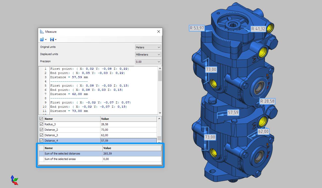 Berechnung der Gesamtmessung in ABViewer 16
