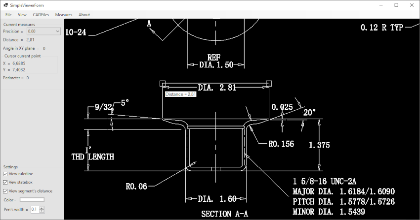 CAD .NET Demo Project