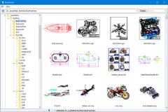 Previewing AutoCAD DWG, DXF files in the Thumbnails window